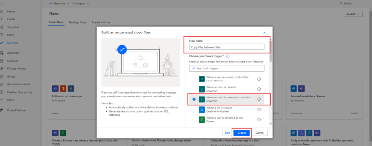 How to Copy Files from One Site to Another Using Power Automate - Tips ...